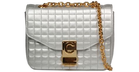 silver handbags celine